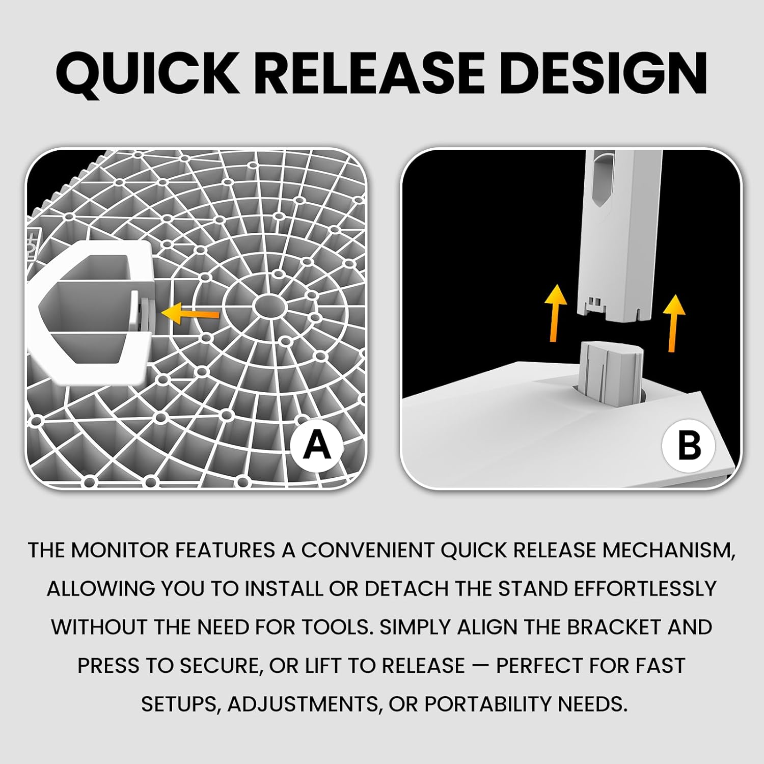 crua 27" 4k white monitor, uhd(3840x2160p) ips panel, 60hz computer monitor, supports amd freesync, usb type c, 120% srgb, built in speakers, wall mountable, for work, streaming, and home office