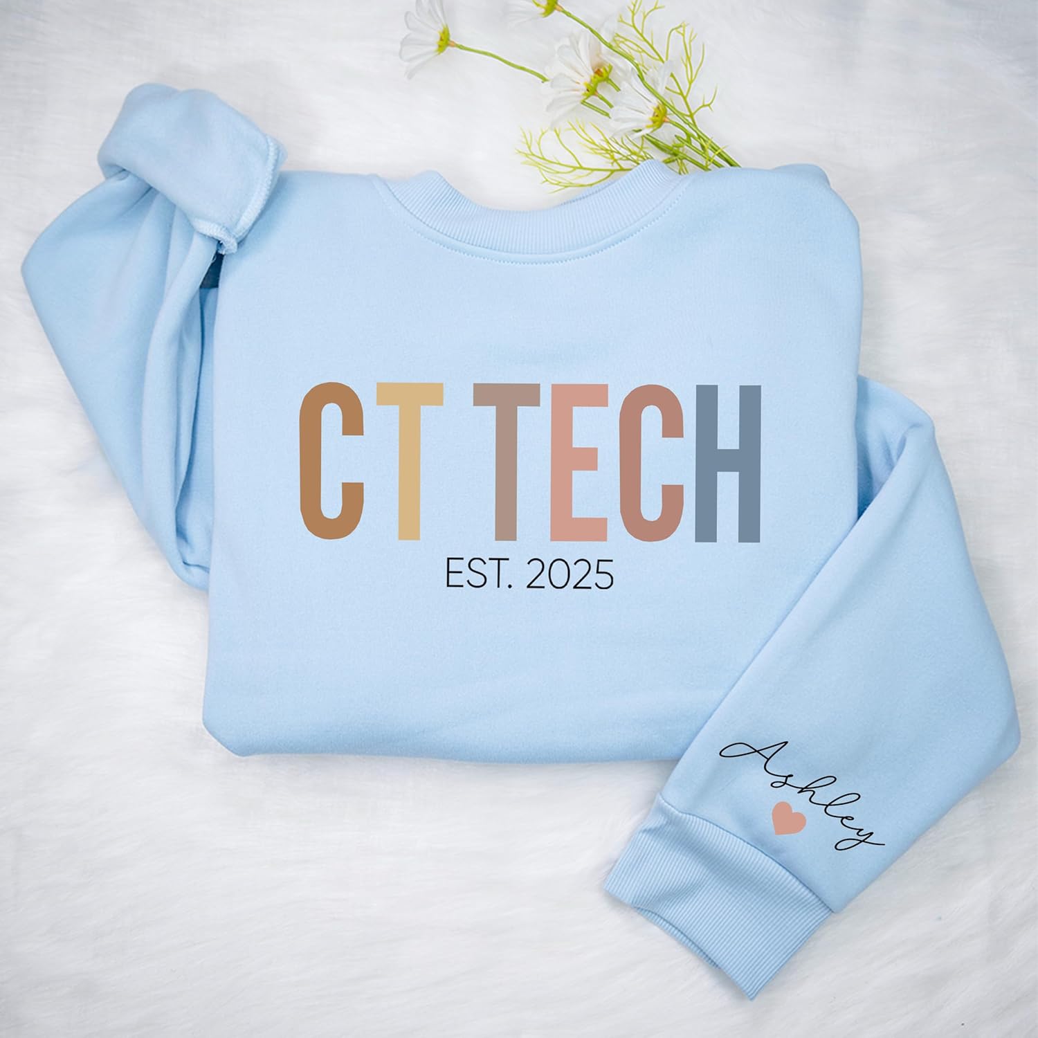 personalized ct tech sweatshirt, custom radiology shirt, ct scan specialist gift, gift for imaging professional