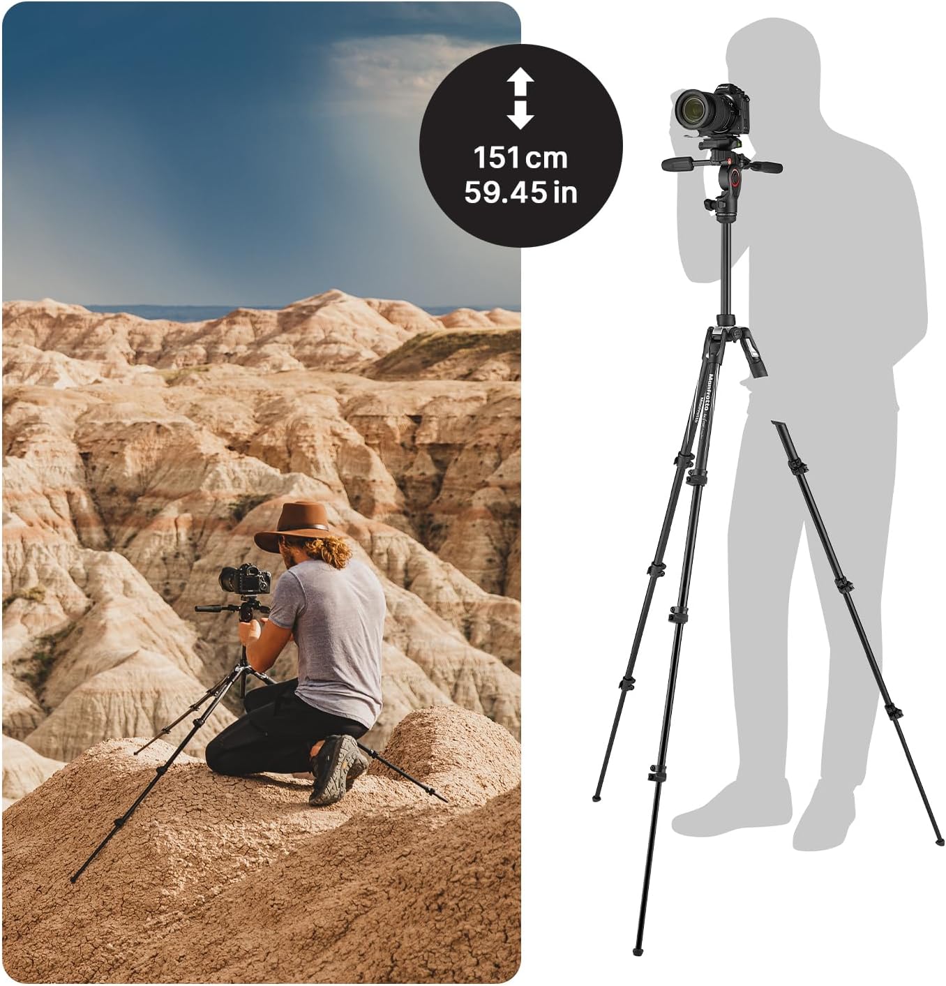 manfrotto befree 3 way live advanced 4 section tripod with befree 3 way live head