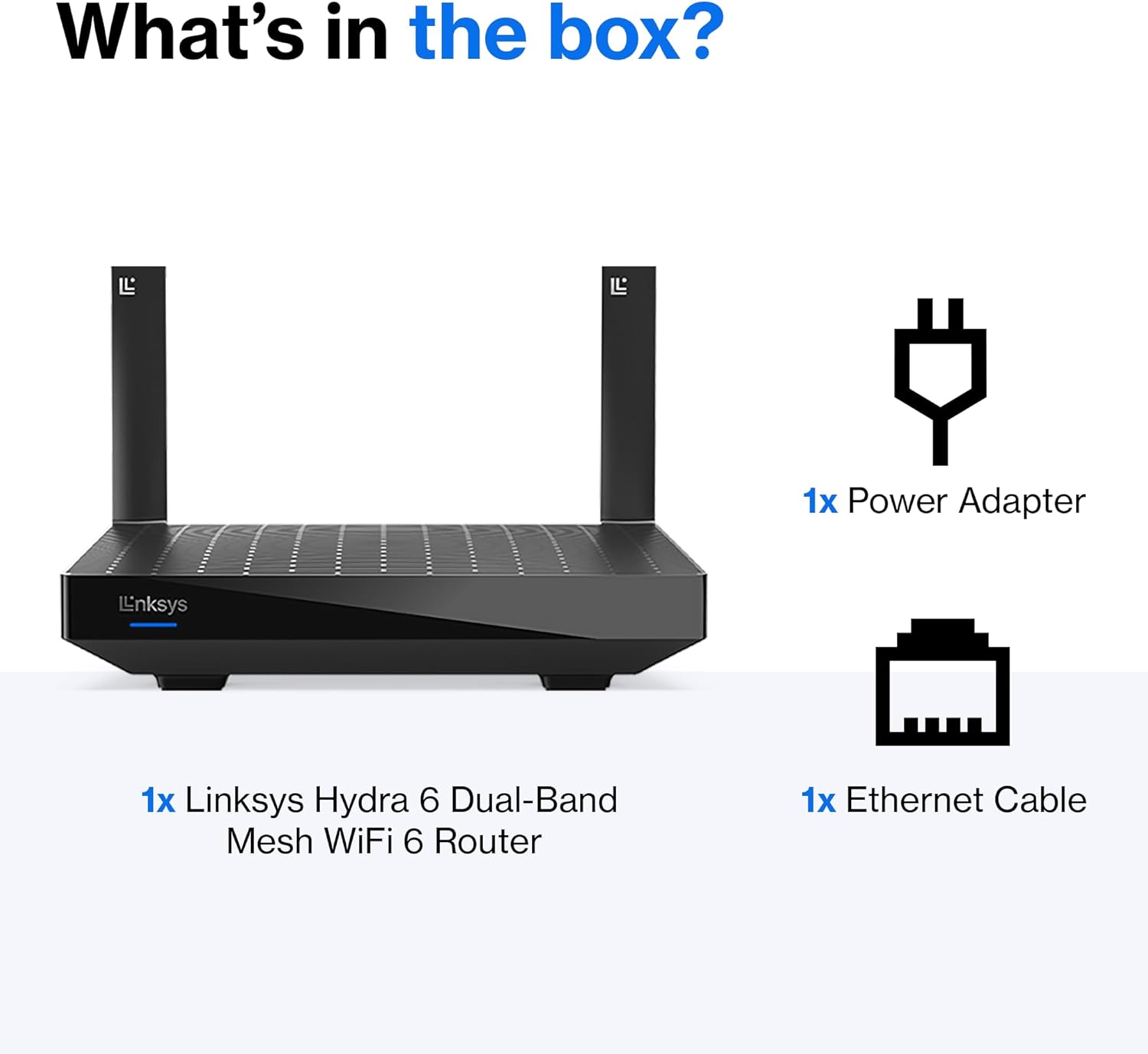 linksys mr20ec | dual band mesh wifi 6 router | 3.0 (ax3000) speeds | connect 25+ devices | 2,000 sq ft coverage | 18 month warranty