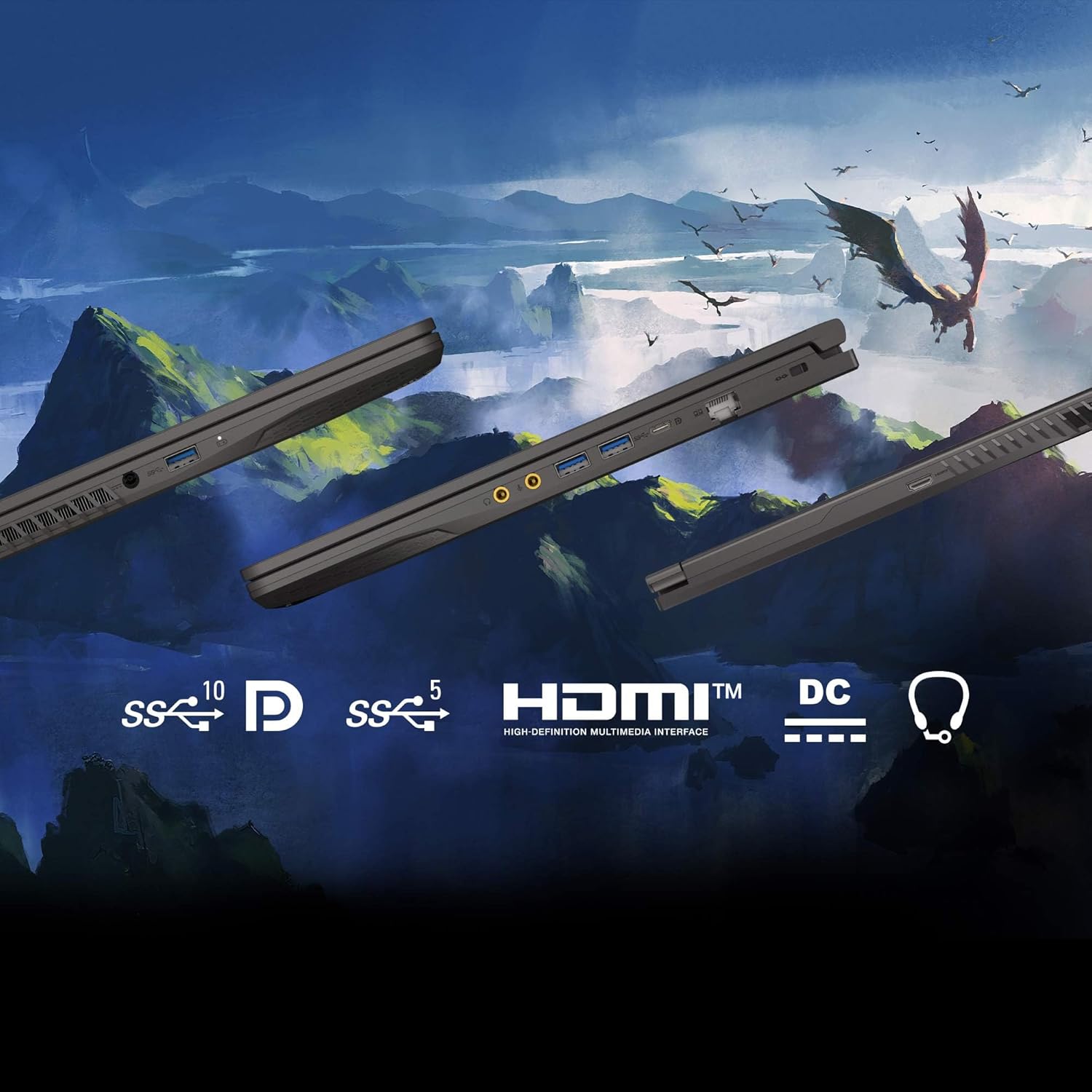 msi thin 15 b13ve 1697ca 15.6" 144hz gaming laptop intel® core i5 13420h rtx 4050 16gb 512gb nvme ssd win11