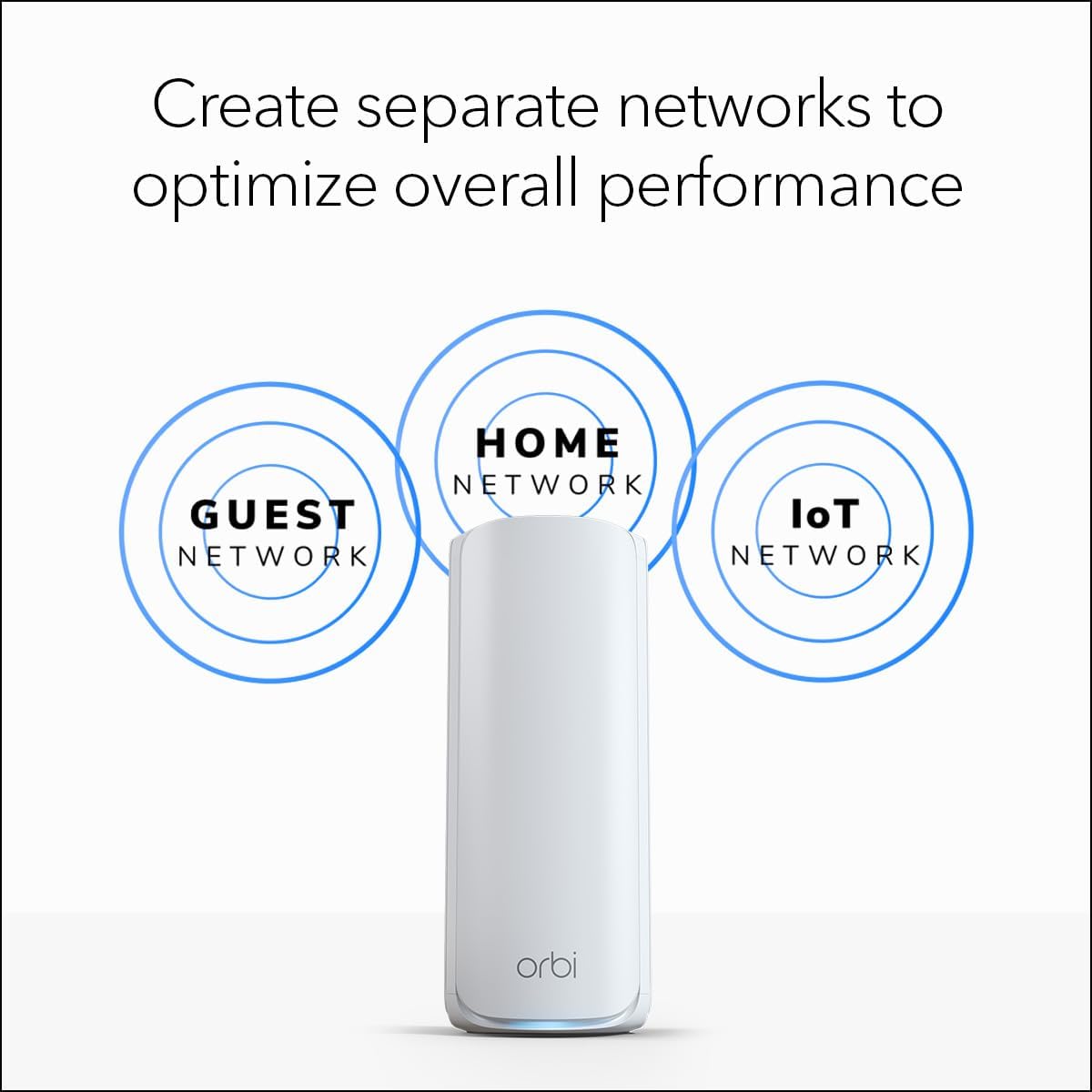 netgear orbi 770 series tri band wifi 7 mesh network system (rbe772) router + 1 satellite extender, security features, up to 11gbps, covers up to 5,500 sq.ft., 100 devices, 2.5 gig internet port