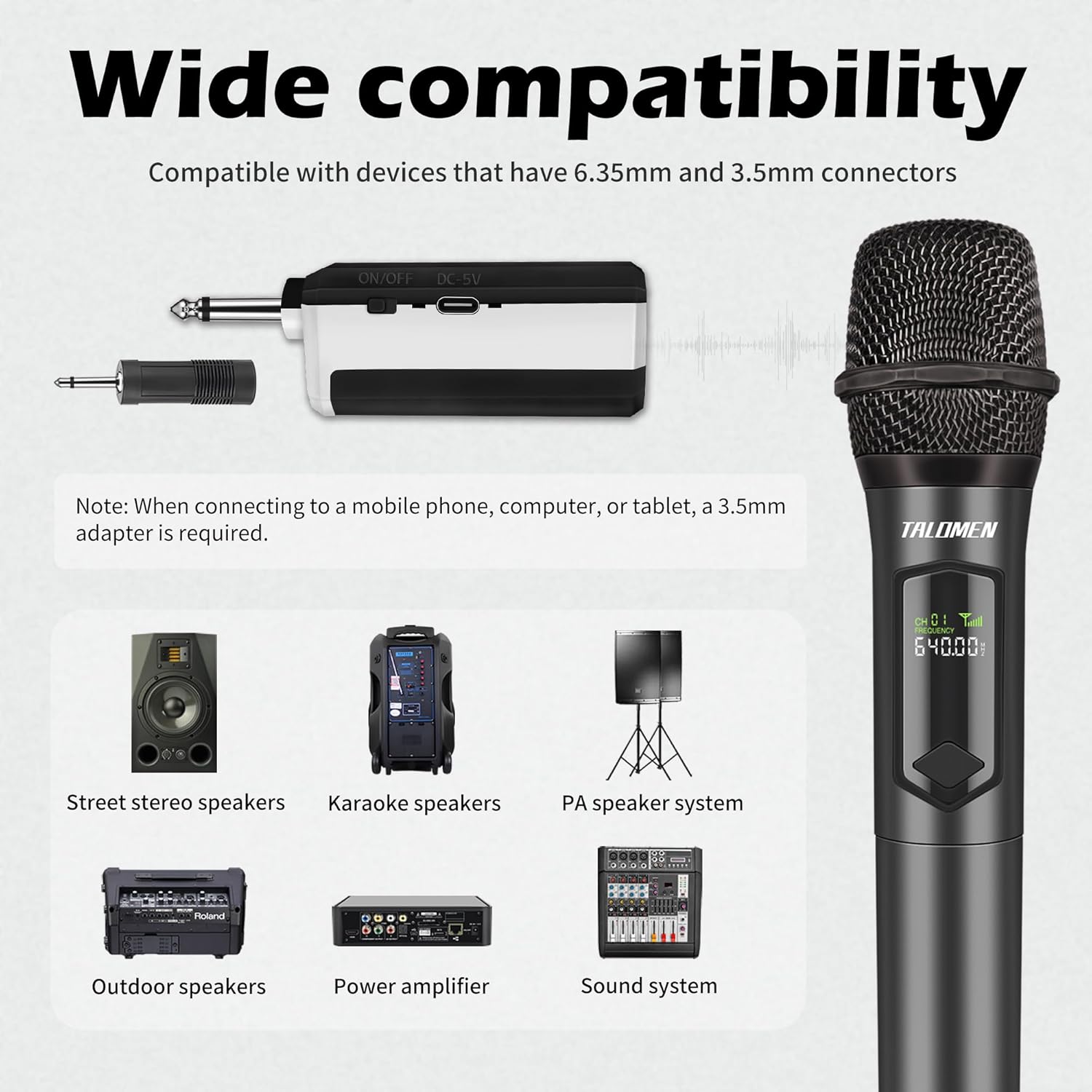wireless microphone,professional handheld cordless dynamic mic system with rechargeable receiver(160 ft),karaoke microphone set for singing,karaoke,wedding,dj,party,speech,church,pa,k60 1