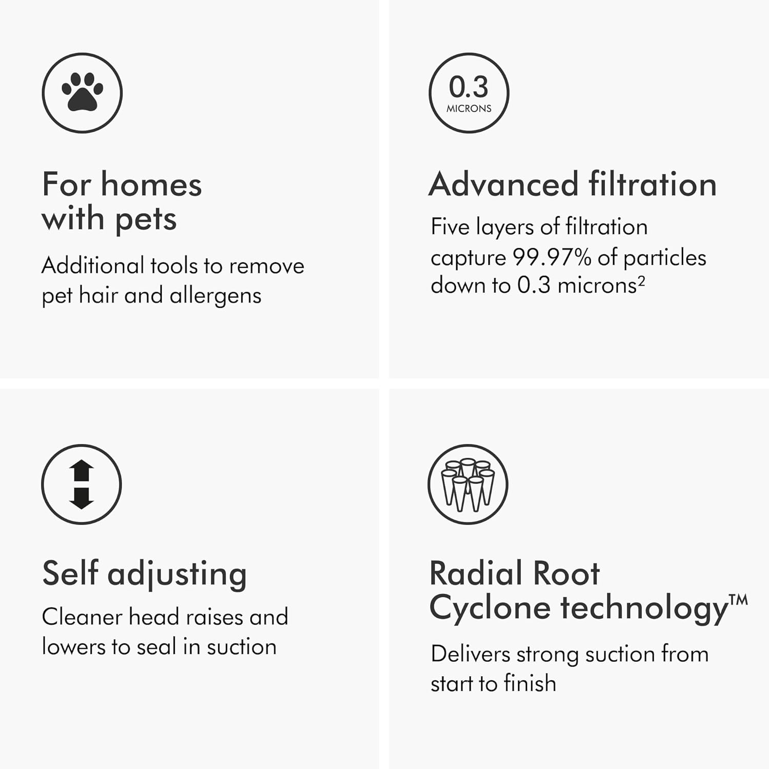 dyson ball animal total clean upright vacuum, corded, 290aw, self adjusting cleaner head for all floors, homes with pets