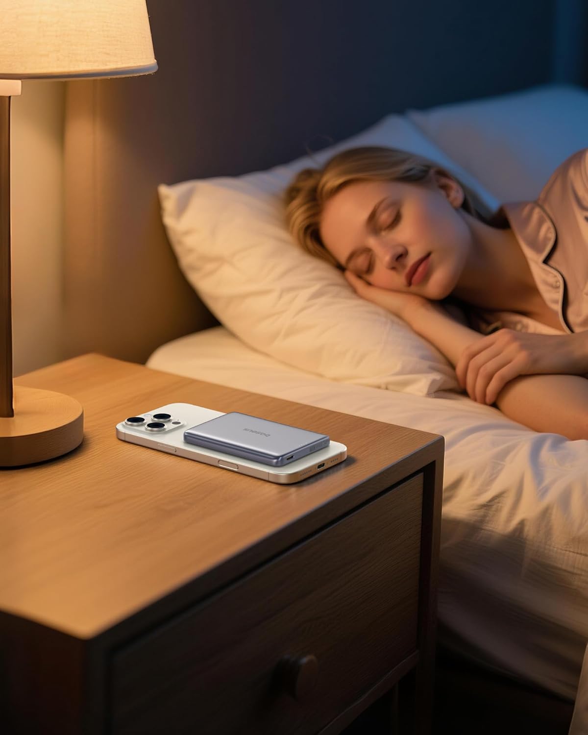 baseus picogo magsafe portable charger, qi2 certified 0.5" ultra slim 15w wireless power bank, 10000mah 27w fast charging magnetic battery pack with usb c for iphone 17/16/15/14/13/12 series only