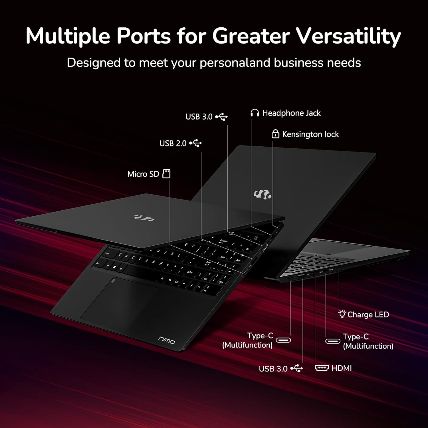 nimo 15.6" ips fhd gaming laptop, 8 cores amd ryzen 7 6800h 32gb ddr5 ram 1tb ssd (beat i7 12700h, up to 4.7ghz) amd radeon 680m gpu computer with 100w type c backlit keyboard fingerprint blue