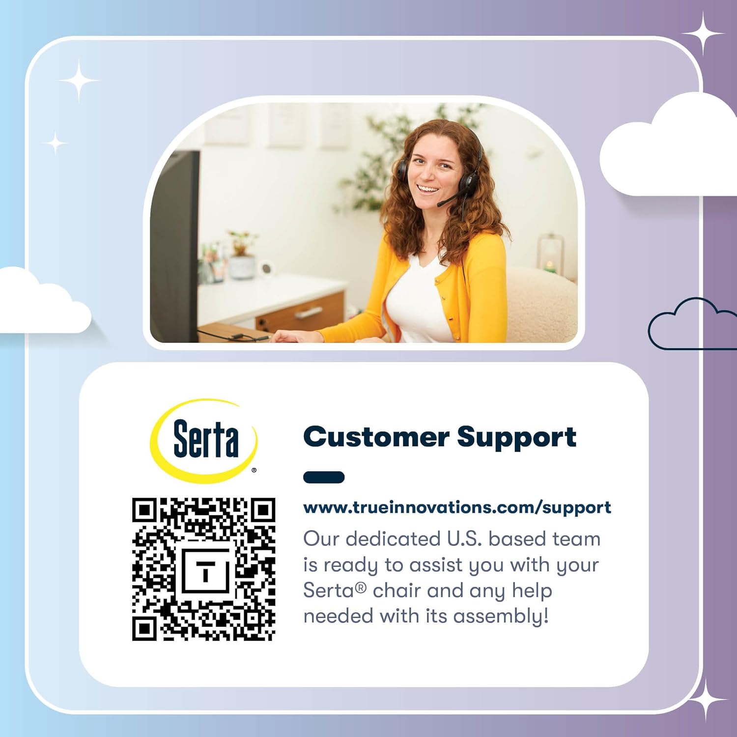 serta bryce executive office chair, ergonomic computer deskchairs with patented air lumbar support, comfy body pillows, height adjustable, swivel base with wheels, bonded leather, gray