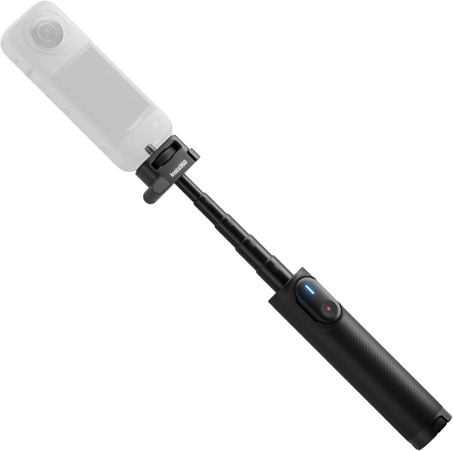 insta360 foldable 2 in 1 selfie stick remote kit (1/4" mount) for insta360 x5/x4/x3