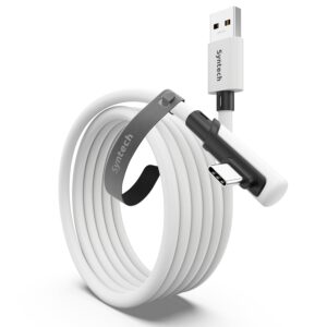 Syntech Link Cable 10 FT Compatible with Oculus/Meta Quest 3/Meta Quest 3S, Quest2/Pro/Pico 4/Ultra Accessories and PC/SteamVR, High Speed PC Data Transfer, USB 3.0 to USB C Cable for VR Headset