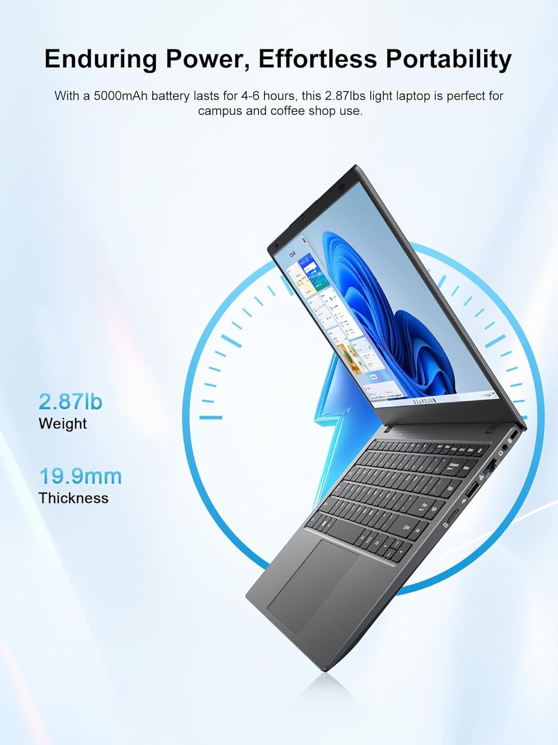 laptop, n4020 processor laptop computer with 8gb ram, 512gb ssd, 14 inch fhd ips display, dual band wifi 5, bt 5.0, gigabit ethernet, win 11 laptops for student home