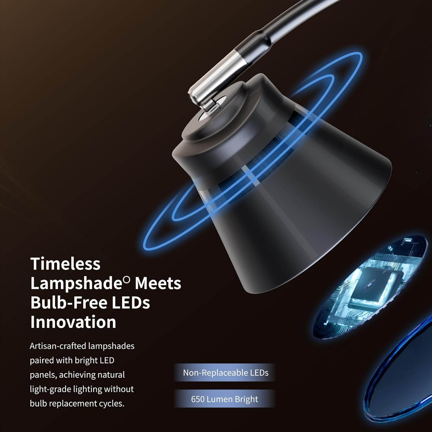 axx tu08 led small desk lamp with usb charging port, 650 lumens 3 color modes, 5 touch dimming, 30/60 minute timer, 18 inch black table light for reading, home office, college dorm room accessories