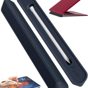 3 in 1 Silicone Laptop Stand, Keyboard Riser for Ergonomic Typing/Reading, Portable Laptop Cooling Stand, for Home Office School and Travel, Oval Base, Midnight