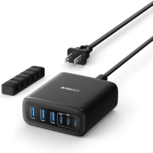 Anker Desktop Charger, Fast Charging USB C Charger, 112W Max 6-Port Charging Station, for iPhone, iPad, MacBook, Samsung and More (Cable Not Included)