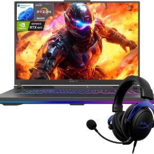 ASUS ROG Strix G18 RTX 5070 Gaming Laptop, 18“ ROG Nebula 2.5K 240Hz/3ms, AMD Ryzen 9 8940HX, NVIDIA RTX 5070 with ROG Boost, 64GB DDR5, 1TB SSD, RGB KB, ROG Cooling, Bundle with HyperX Cloud Headset