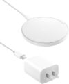 Belkin Wireless Charging Pad 15W - Qi Charger, Charging Station for Apple iPhone 16, iPhone 15/14/13 Series, AirPods, Samsung Galaxy S25, Galaxy S24, Pixel - Power Supply and Cable Included - White