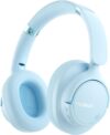 Bluetooth Headphone Over The Ear, Noise Cancelling Headphones Wireless Headsets Bluetooth with Mic, 80H Playtime, Deep Bass, Comfort Fit, Portable Lightweight Headphones for Travel, Home