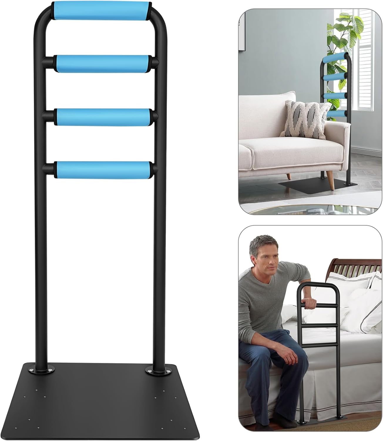 Chair & Couch Stand Assist bar, Heavy Duty Stand Assist Rail with Non-Slip Covers, Four Heights Assist Bar for Seniors, Pregnant, Adults and Other Relied On Persons