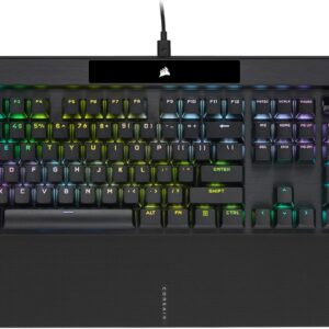 Corsair K70 RGB PRO Mechanical Wired Gaming Keyboard – Cherry MX Brown Tactile Switches – 8,000hz Hyper-Polling – PBT Double-Shot Keycaps – iCUE Compatible – PC, Mac, Xbox – QWERTY NA – Black