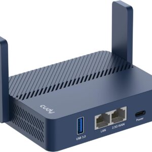 Cudy TR3000 Pocket-Sized Wi-Fi 6 Wireless 2.5Gb Travel Router | WiFi Router | OpenVPN, Wireguard, Connect to Public & Hotel Wi-Fi login Page, RV
