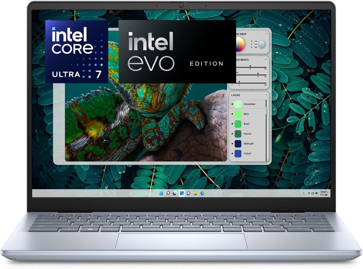 Dell Inspiron 14 Plus 7440 Laptop- 14-inch 16:10 2.8K (2880x1800) Display, Intel Core Ultra 7-155H, 32GB LPDDR5X RAM, 1TB SSD, Intel Arc Graphics, Windows 11 Home, Onsite & Migrate Service- Ice Blue