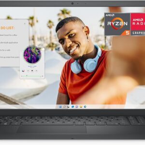 Dell Inspiron 15 3535 Laptop - 15.6-inch FHD (1920 x 1080) Display, AMD Ryzen 5 7520U Processor, 8GB DDR4 RAM, 512GB SSD, AMD Radeon Graphics, Windows 11 Home, 6-Months Migrate - Carbon Black