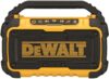 DEWALT 20V MAX Bluetooth Speaker, 100 ft Range, Durable for Jobsites, Phone Holder Included, Lasts 8-10 Hours with Single Charge (DCR010)
