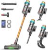 ElecKeys Cordless Vacuum Cleaner, Upgraded 580W 48KPA 65Mins Vacuum Cleaners for Home, Stick Vacuum with Self-Standing and Touch Screen, Anti-Tangled Handheld Vacuum for Pet Hair, Floors, Carpets, K10