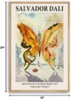 Eliko Canvas Prints Salvador Dali Wall Art Prints Gallery Wall Art Butterfly Picture Modern Surrealism Wall Art Contemporary Wall Art for Living Room, Bedroom 16"x 24" Natural Framed