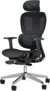 Ergonomic Mesh Office Chair with 3D Adjustable Armrest,Plastic Frame High Back Desk Computer Chair Ergo3d Ergonomic Office Chair with Wheels for Home & Office Black