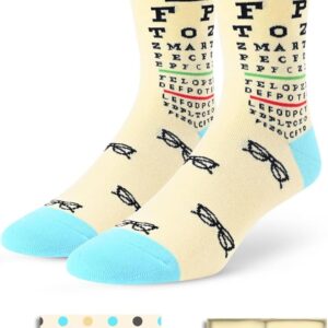 HAPPYPOP Nurses Ophthalmologist Gifts for Men - Nurses Week Gift Socks, Optician Optometrists Gifts