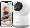 ieGeek 2K Indoor Home Security Cameras，360° Pet Camera with Auto Tracking, Motion & Sound Detection，3MP Night Vision, 2.4G/5G WiFi Dog Camera with Phone App, Cloud & Memory Storage, Works with Alexa