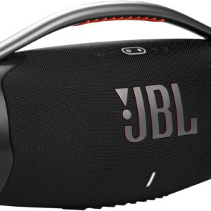 JBL Boombox 3 Black Portable Bluetooth Speaker with Massive Sound, Deepest Bass, IPX7 Waterproof, 24H Playtime, PartyBoost