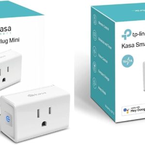 Kasa Smart Plug Ultra Mini 15A, Smart Home Wi-Fi Outlet Compatible with Alexa, Google Home & IFTTT, No Hub Required, UL Certified, 2.4G WiFi Only, 2-Pack(EP10), White