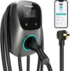 Level 2 EV Charger(WiFi APP/Plug-Play), 48A, 25ft Cable ETL Certified, 240V NEMA 14-50p Plug/Hardwired, Home Level 2 EVSE Car Charger w/ J1772 Connector, Electric Vehicle Charging Stations