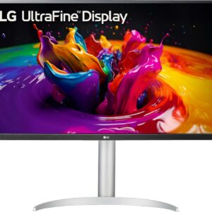 LG 32UP83AK-W 32-inch Ultrafine 4K UHD (3840 x 2160) IPS Computer Monitor, 60Hz, HDR10, Built-in Speaker, Reader Mode, HDMI, DisplayPort, USB Type-C 60W PD, Tilt/Height/Pivot Adjustable Stand, White