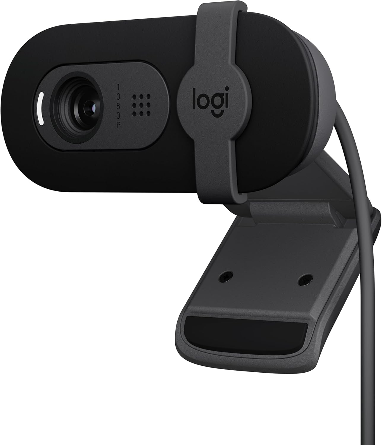 Logitech Brio 101 Full HD 1080p Webcam for Meetings, Streaming, Desktop, Laptop, PC - Built-in Mic, Shutter, USB-A, Teams, Zoom - Black (Renewed)