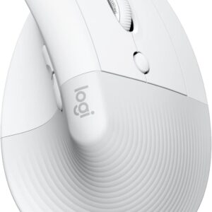 Logitech Lift for Mac Wireless Vertical Ergonomic Mouse, Bluetooth, Quiet Clicks, Silent Smartwheel, 4 Customizable Buttons, for macOS/iPadOS/MacBook Pro/Macbook Air/iMac/iPad - Off White