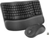 Logitech Wave Keys MK670 Combo, Wireless Ergonomic Keyboard with Signature M550 L Wireless Mouse, Comfortable Natural Typing, Bluetooth, Logi Bolt, for Multi-OS, Windows/Mac - Graphite