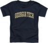LOGOVISION Georgia Tech School Name Arch Kids T Shirt (3) for Toddler Boys and Girls, Navy