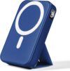 Magnetic Power Bank, 10000mAh Wireless Portable Charger with 20W USB-C Fast Charging, Foldable Stand & LED Display Battery Pack, Compatible with iPhone 16/15/14/13/12, Blue
