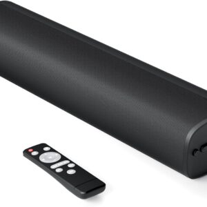 MZEIBO TV Sound Bar, Sound Bars for Smart TV Bluetooth 5.0 Soundbar 50W 17Inch Soundbars with ARC/Optical/AUX Connection Surround for Home Theater Audio TV/PC/Gaming/Projectors