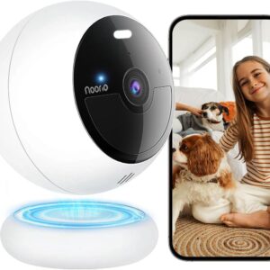 Noorio Security Cameras Wireless Outdoor/Indoor Magnetic, Cameras for Home Security Battery Powered, 1080P AI Motion Detection 2.4G WiFi Security Camera Outdoor, 8GB Free Local Storage MagCam, B200-SE