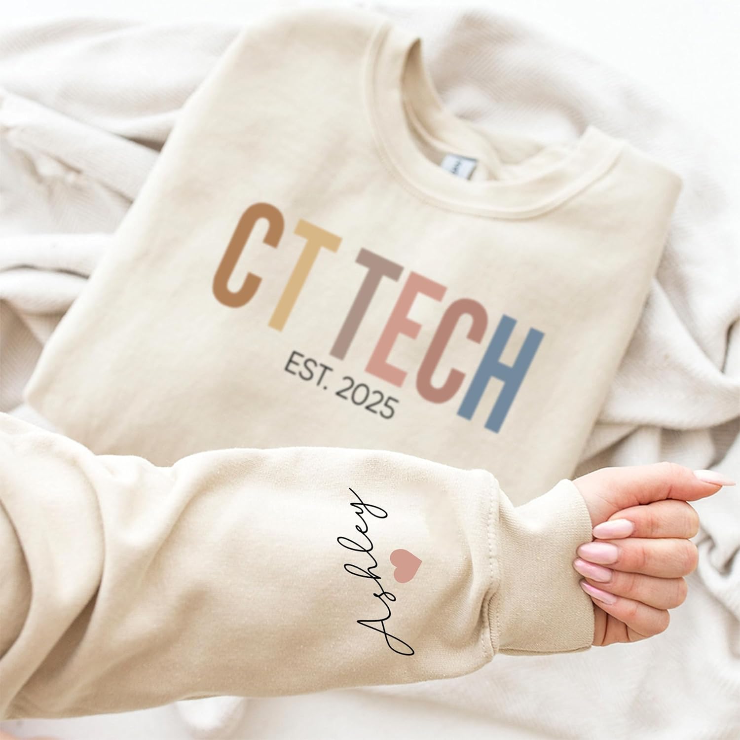 personalized ct tech sweatshirt, custom radiology shirt, ct scan specialist gift, gift for imaging professional