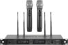 Phenyx Pro Wireless Microphone System, True Diversity Dual Cordless Mic Set, Professional UHF Handheld Wireless Microphones w/Auto Scan, 2x1000 Channels, 328ft for Stage & Studio (PTU-2U-2H)