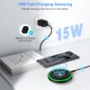 Pixel Wireless Charger, Fast Wireless Charging Pad for Google Pixel 10/10Pro/9a/9 Pro/9Pro XL/9Pro Fold/8/8Pro/7/7Pro/6/6 Pro/5, Wireless Charger Android for Samsung S25 Ultra/Z Flip7/ Fold 7, iPhone