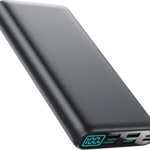 Portable Charger 38800mAh,LCD Display Power Bank,5 USB Outputs Battery Pack Backup, USB-C in&out Dual Input Phone Charging Compatible with iPhone 16/15/14/13 Pro/12,Android Samsung Galaxy Pixel Nexus