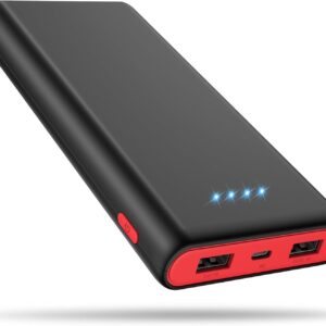 Portable Charger Power Bank 25,800mAh, 5V/3A USB C in&Out Fast Phone Charging with Intelligent Smart IC,3 USB Port External Cell Phone Battery Pack Compatible with iPhone 16 15 14,Galaxy,Android etc