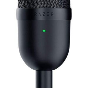 Razer Seiren Mini USB Condenser Microphone: for Streaming and Gaming on PC - Professional Recording Quality - Precise Supercardioid Pickup Pattern - Tilting Stand - Shock Resistant - Classic Black