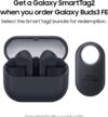 SAMSUNG Galaxy Buds 3 FE (2025) + Galaxy SmartTag2, True Wireless Bluetooth Earbuds, Active Noise Cancellation, Powerful Sound, Clear Calls, Long Lasting Battery, Black [US Version, 2 Year Warranty]
