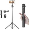 Selfie Stick Tripod for iPhone and Android, 70" Camera Tripod Stand for Phone with Remote, Universal Phone Holder, Action Camera Adapter for Selfies Video Recording